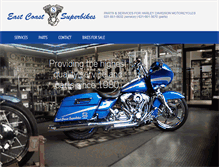 Tablet Screenshot of eastcoastsuperbike.com
